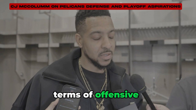 CJ McCollum Reviews The Pelicans Defensive Effort Against Sixers