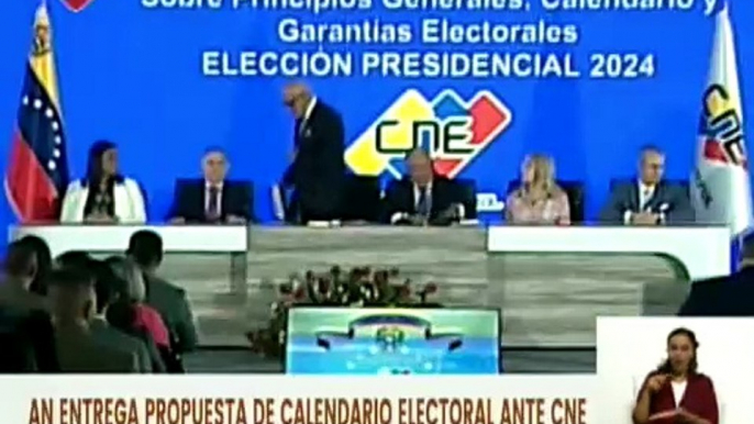 AN entregó propuesta de calendario electoral ante el CNE para los comicios presidenciales 2024