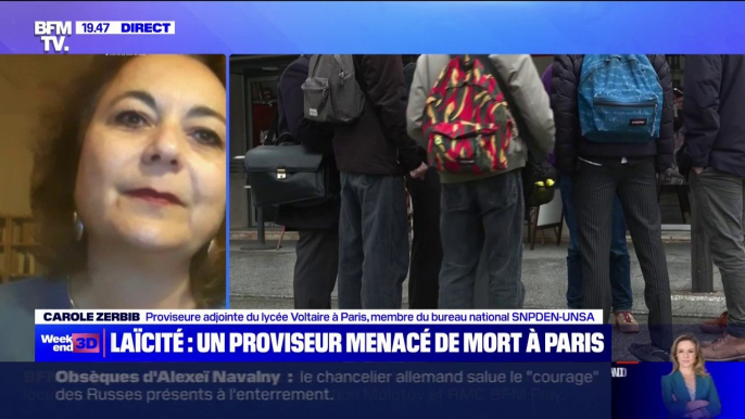 Proviseur menacé de mort à Paris: "Il n'est plus question de banaliser ce genre d'affaires", pour Carole Zerbib (proviseure membre du syndicat SNPDEN-UNSA)