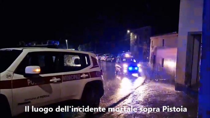 Incidente mortale sopra Pistoia, sbanda e finisce contro il muro di una casa