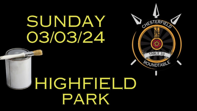 Chesterfield RoundTable clean up Highfield park