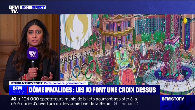 Affiche des JO: "Ce n'est qu'un dessin, ce n'est pas une copie conforme de la réalité", affirme Prisca Thévenot, porte-parole du gouvernement