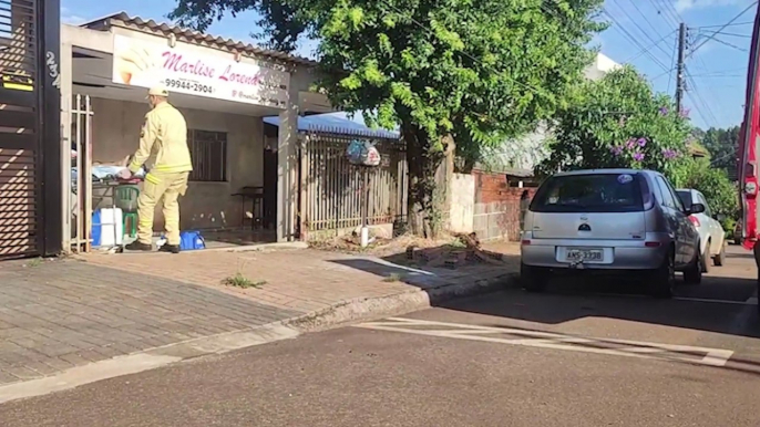 Idosa de 66 anos é socorrida após sofrer queda em residência no Cascavel Velho