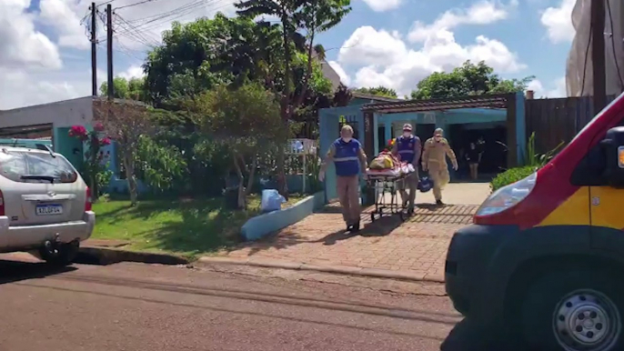 Idosa é socorrida no Bairro Esmeralda após ter queda de pressão e cair em residência