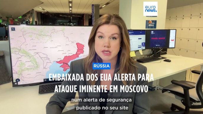 Embaixada dos EUA em Moscovo alerta para ataques iminentes na capital russa