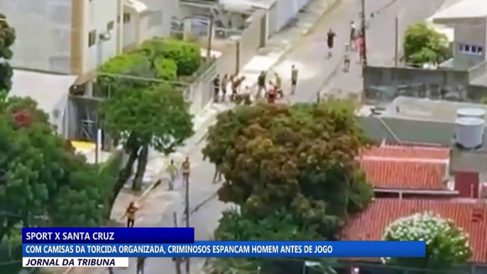 Com camisas de torcida organizada, criminosos espancam homens antes de jogo