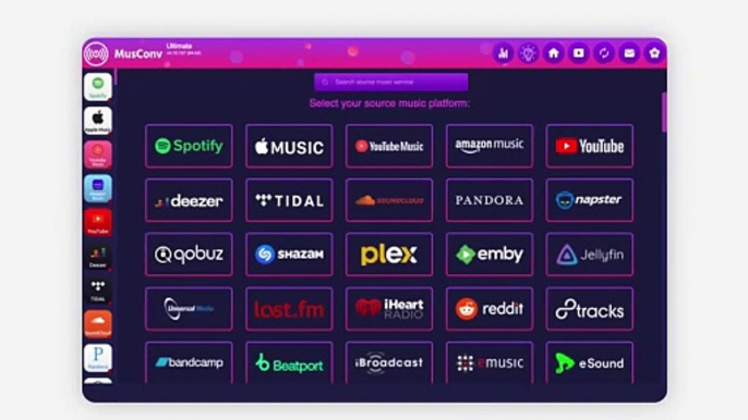 MusConv app - How to Transfer Playlists from Spotify to YouTube Music (and vice-versa)