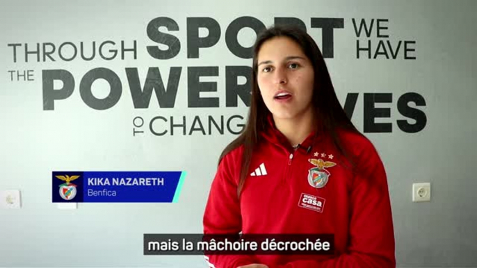 Benfica - Les joueuses avouent leur admiration pour leurs adversaires lyonnaises