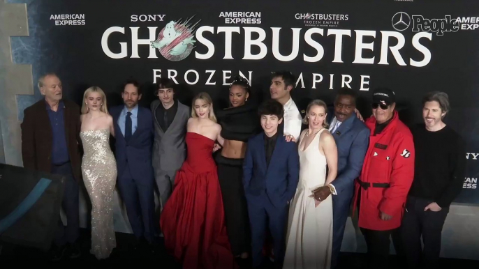 Original Ghostbusters Stars Bill Murray, Dan Aykroyd and Ernie Hudson Join Paul Rudd at Frozen Empire Premiere