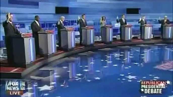 2012 Presidential Republican Primary Debate In Iowa