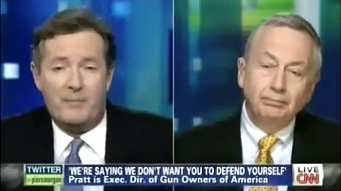 Piers Morgan Tonight  Piers Grills Gun Lobbyist Larry Pratt Heated Debate