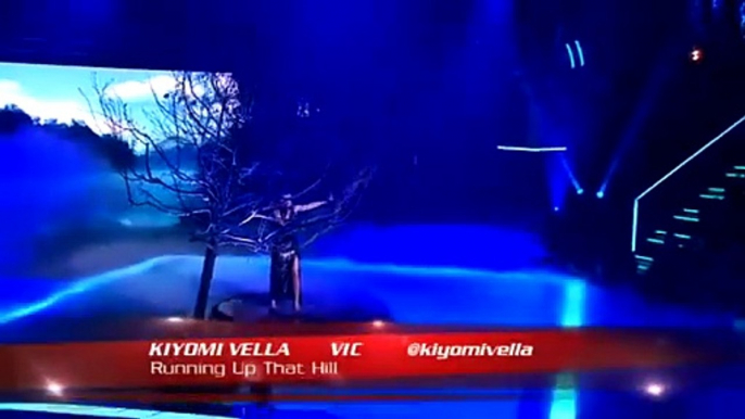 The Voice Australia 2013  Kiyomi Vella Sings Running Up That Hill