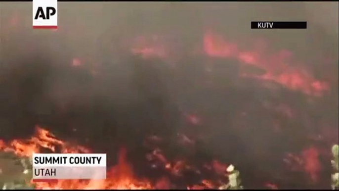 Utah Fuego destruye hogares al menos una docena