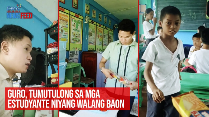 Guro, tumutulong sa mga estudyante niyang walang baon | GMA Integrated Newsfeed