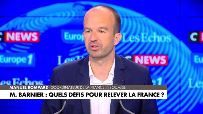 Manuel Bompard à propos de la nomination de Michel Barnier : «La politique qui sera mise en place s'inscrit dans la continuité du Macronisme»