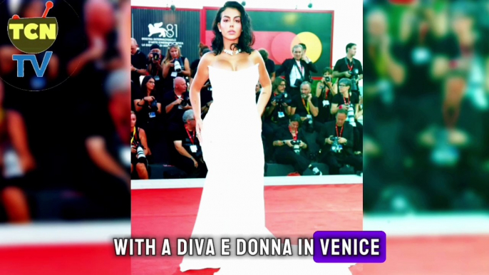 Georgina on the red carpet of Venice Film Festival