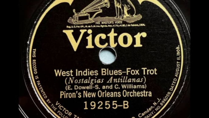 Piron's New Orleans Orchestra - West Indies Blues (1924)