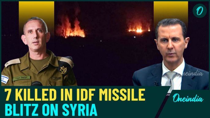 Syria On Fire: IDF Rains Missiles on Syria killing 7 Iran-linked Targets l Watch