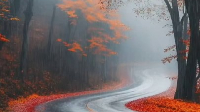 Raining Beautiful Natural Scene