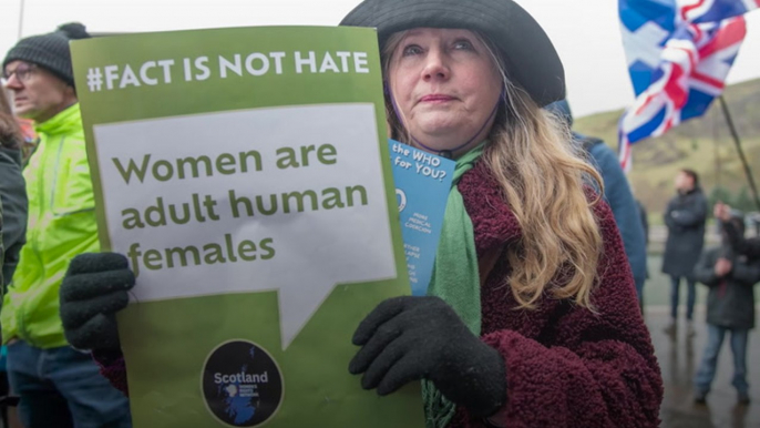 Anti-hate crime law protesters rally at Scottish Parliament as JK Rowling invites police to arrest her