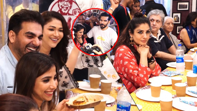 Arbaaz Khan & Raveena Tandon Spotted For Ramadan-Special Iftar Dinner In Mumbai