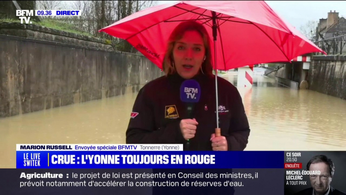 Vigilance rouge crues dans l'Yonne: la décrue de l'Armançon s'amorce dans la ville de Tonnerre