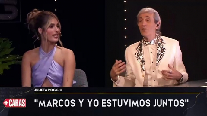 Juli Poggio reveló cuándo estuvo de novia con Marcos Ginocchio