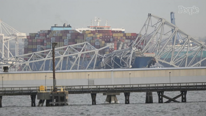 Baltimore Bridge Collapses After Being Struck by Cargo Ship in 'Mass Casualty' Event