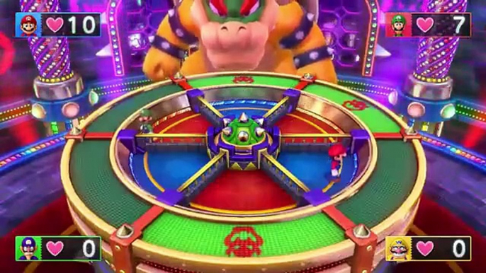 Mario Party 10 - Mario vs Luigi vs Waluigi vs Wario vs Bowser - Chaos Castle