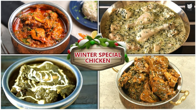 Winter Special Palak & Methi Chicken Recipes | How to Make Winter Warm Chicken Recipes | Get Curried