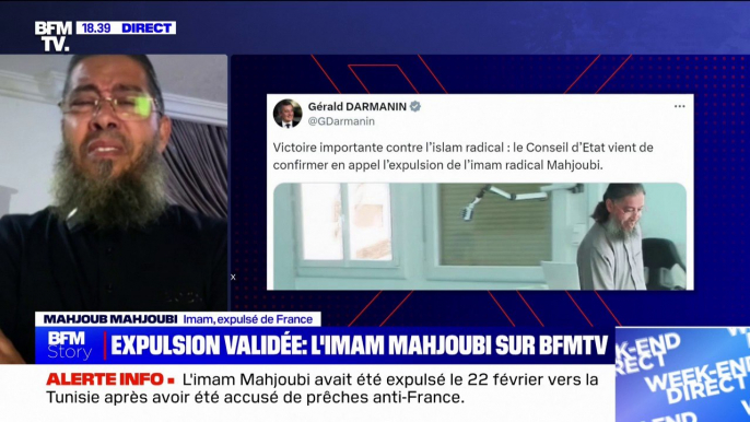 "Je vais continuer à me défendre", assure sur BFMTV l'imam Mahjoub Mahjoubi près son expulsion validée par le Conseil d'État