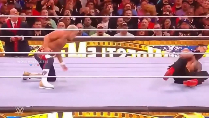 WWE 1 April 2024 Roman Reigns & The Rock vs Cody Rhodes & Seth Rollins Tag Team Match Highlights HD