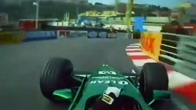 F1 – Johnny Herbert (Jaguar Cosworth V10) Onboard – Monaco 2000