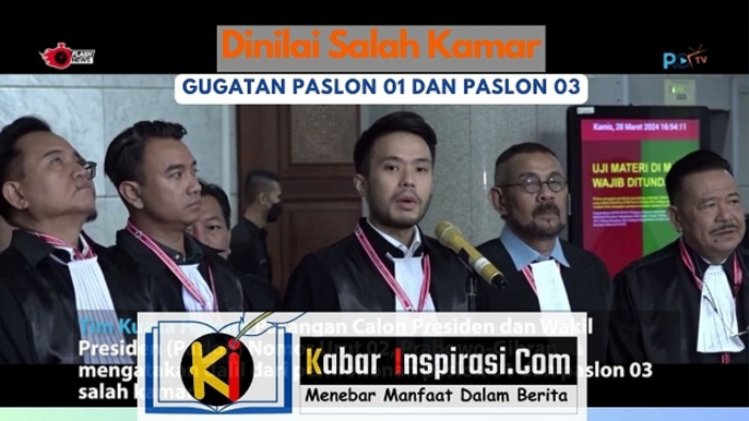 Tim Kuasa Hukum Paslon 02 Sebut DALIL PASLON 01 ddan PASLON 03, SALAH KAMAR