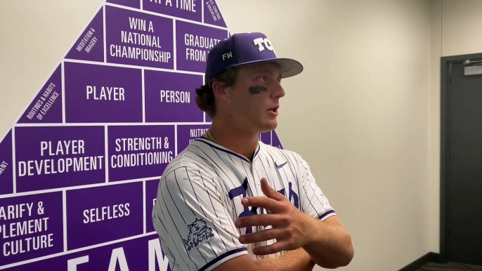 WATCH! Kurtis Byrne Talks  4-2 Win vs Texas Tech to Even the Series.