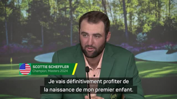 Masters - Scheffler parle de son futur enfant, ses priorités qui vont changer et son golf