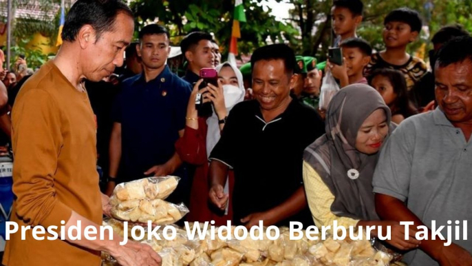 Ngabuburit, Presiden Jokowi Berburu Takjil dan Sapa Warga Jambi