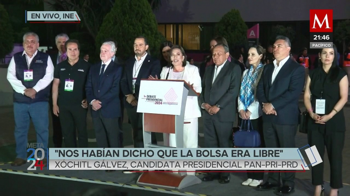 Xóchitl Gálvez en el debate presidencial, 'Vamos a poner a México de pie'