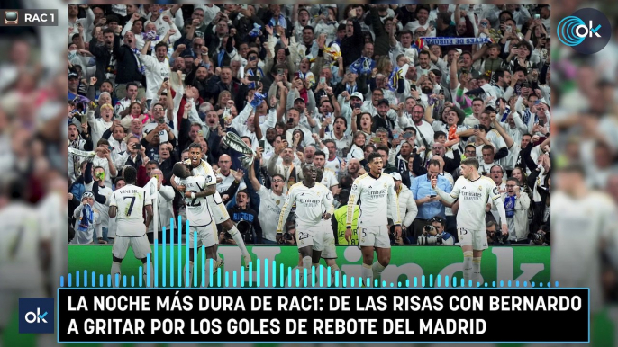 La noche más dura de RAC1: de las risas con Bernardo a gritar por los goles de rebote del Madrid