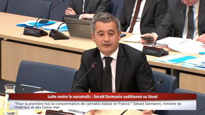 100% Sénat - Narcotrafic : Gérald Darmanin auditionné