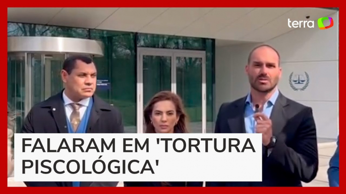 Deputados bolsonaristas gravam vídeo em Haia e dizem ter denunciado 'abusos' contra presos do 8/1