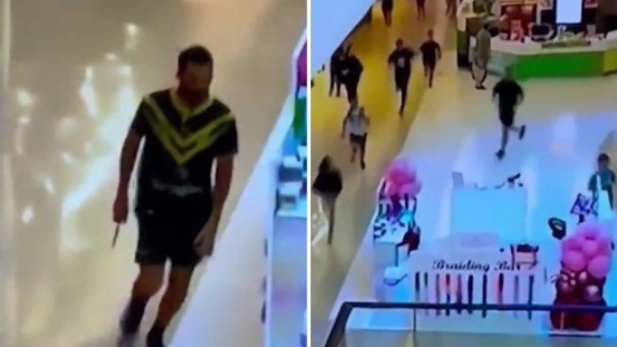 L’assalitore con il coltello nel centro commerciale di Sydney: le immagini diffuse dalla tv australiana