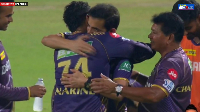 Gautam Gambhir Hugs Sunil Narine after his Century & Shah Rukh Khan Dance Video | KKR vs RR IPL 2024