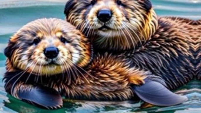 Did you know that Sea otters protect their partners from flowing away at ocean