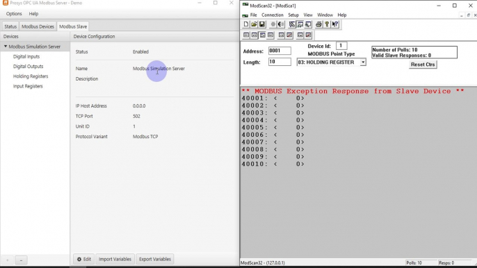 How to use Prosys OPC UA Modbus Sever as Modbus TCP Device or Modbus Slave Device | Prosys | IoT |