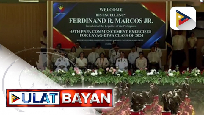 PBBM at VP Sara Duterte, magkasamang dumalo sa commencement exercises ng PNPA Layag-Diwa Class of...