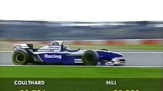 F1 – Damon Hill (Williams Renault V10) lap in qualifying – European GP 1995