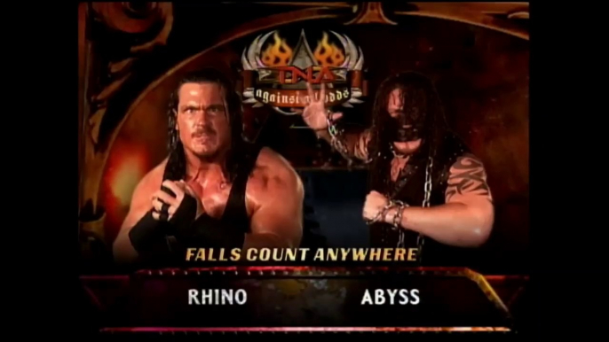 TNA Against All Odds 2006 - Rhino vs Abyss (Falls Count Anywhere Match)