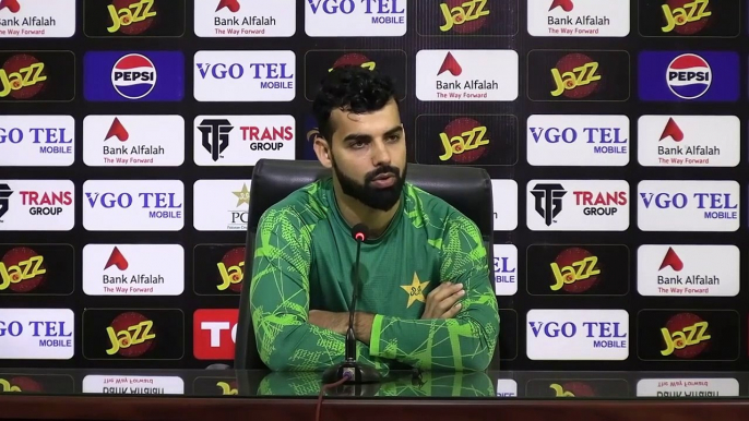 Shadab Khan Press Conference at Gaddafi Stadium #PAKvNZ _ #AaTenuMatchDikhawan