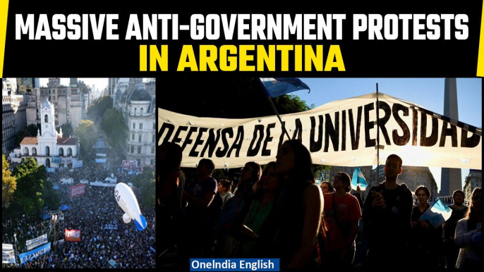 Argentina Protests: Massive protests over education cuts under new President Milei | Oneindia